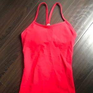 NEW Lulu Lemon racerback Red tank with inside bra